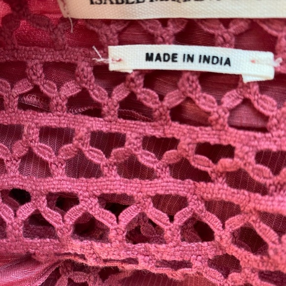 Isabel Marant Cassy Lace Inset Ruffle Dress - Picture 4 of 10